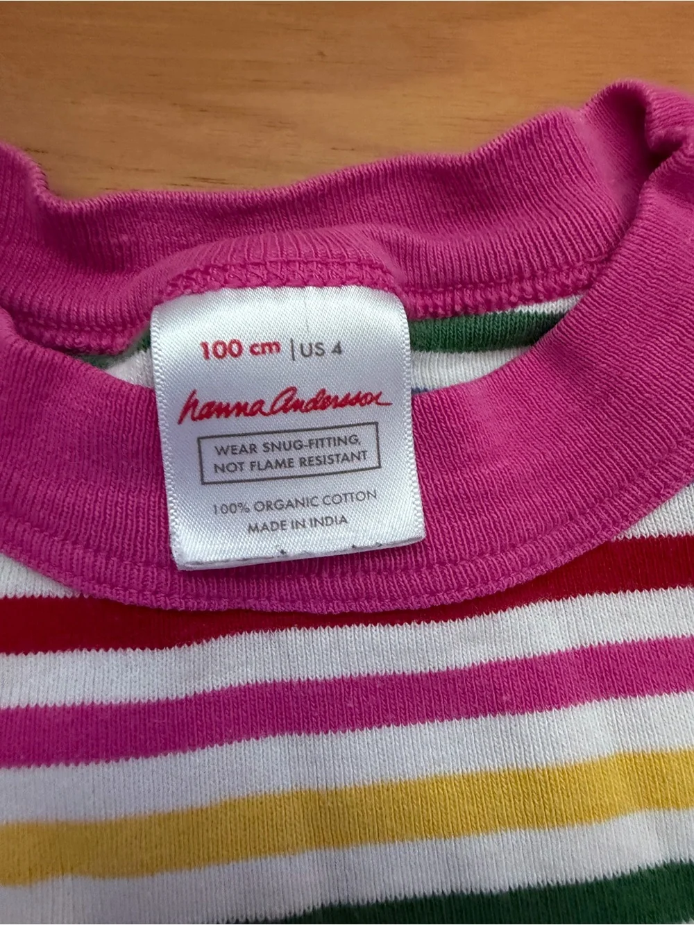 Hanna Andersson Rainbow Stripe Short Pajama Set Size 4